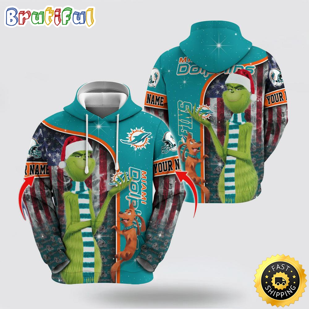 NFL Miami Dolphins Hoodie Grinch Custom 3D Hoodie Trending Shirt 1 jfqngw