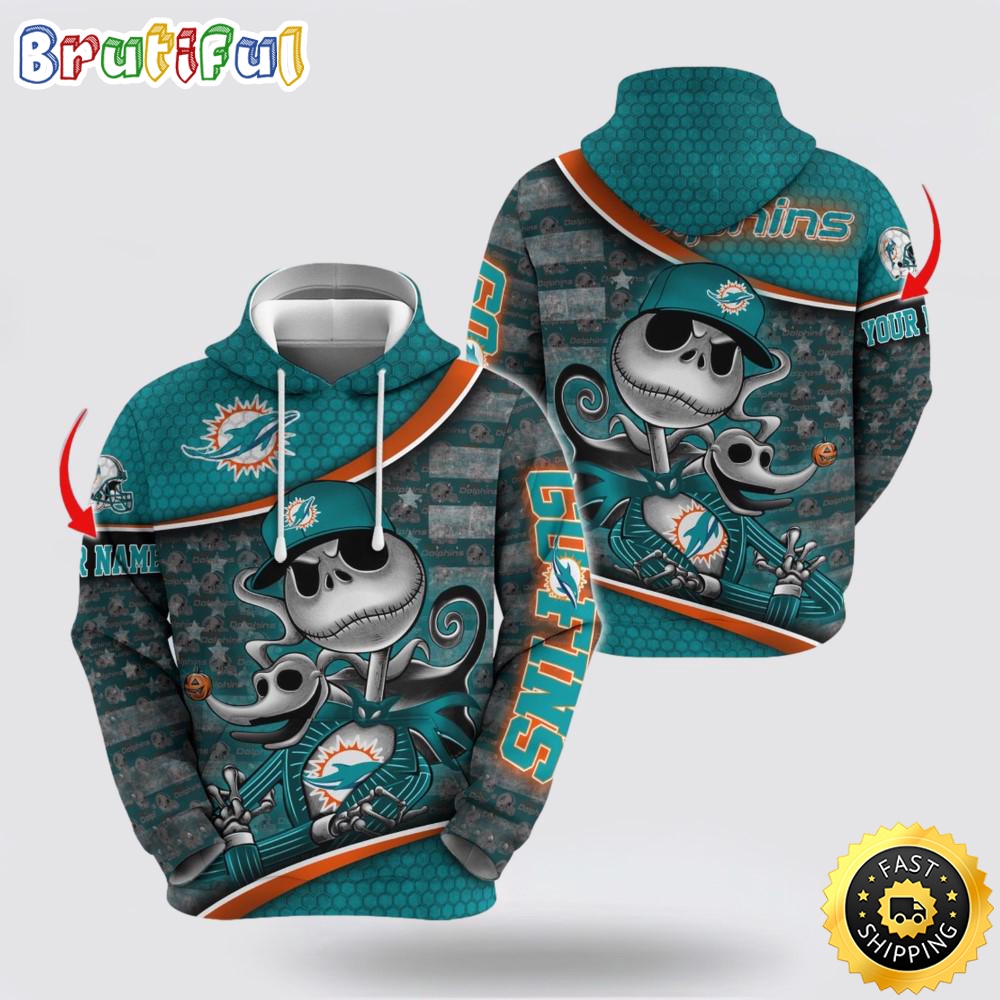 NFL Miami Dolphins Hoodie Jack Custom 3D Hoodie Trending Shirt For This Season peq63b