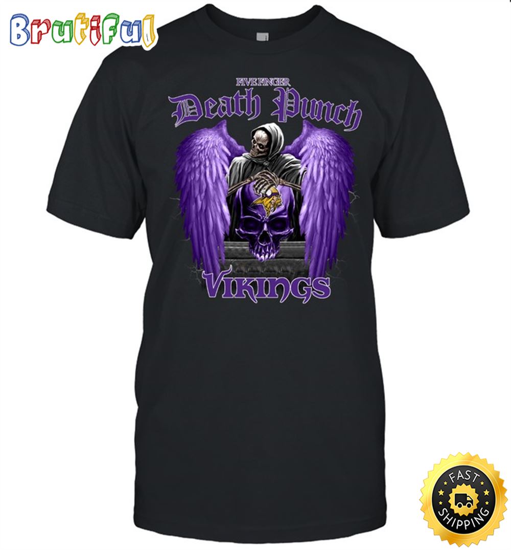 NFL Minnesota Vikings T Shirt Five Finger Death Punch Nfl Five Finger Death Punch Tshirt For Fans 1 nwiq1t.jpg