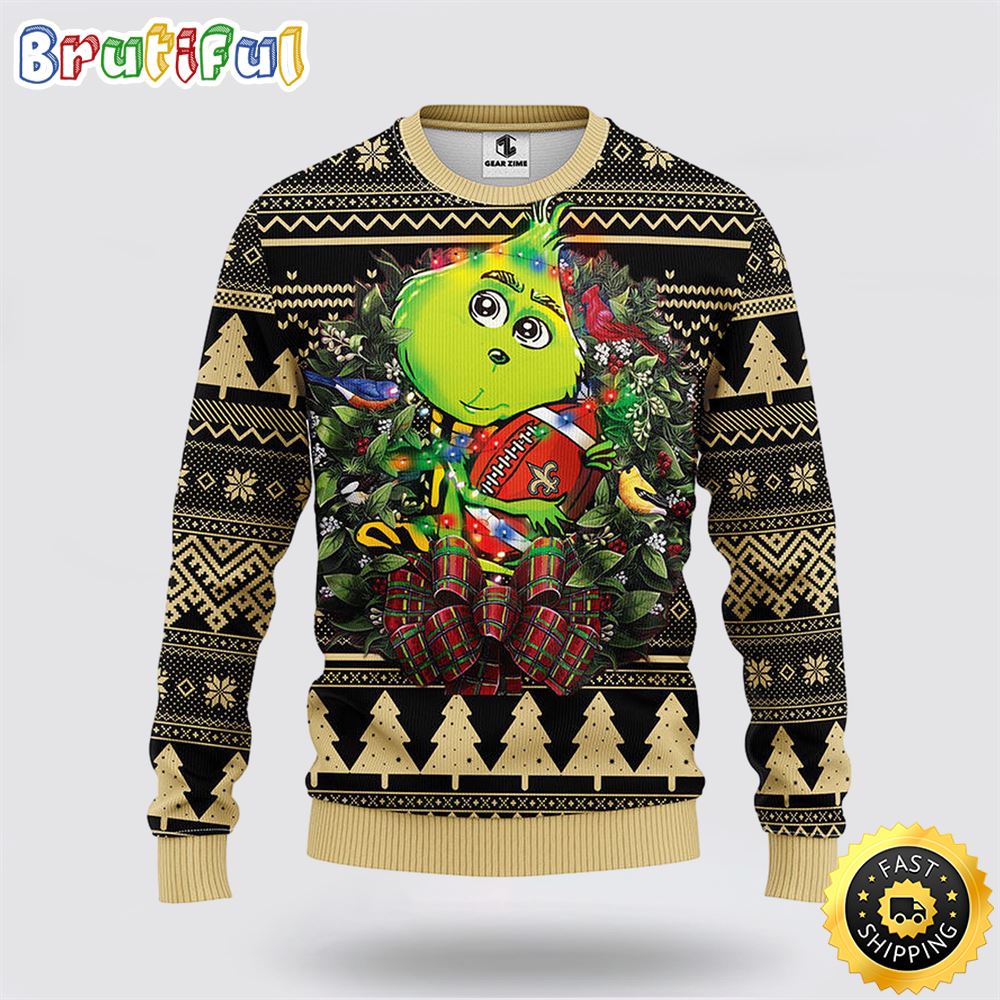 NFL New Orleans Saints Ugly Sweater Grinch Hug Ugly Christmas Sweater pdlk2v.jpg
