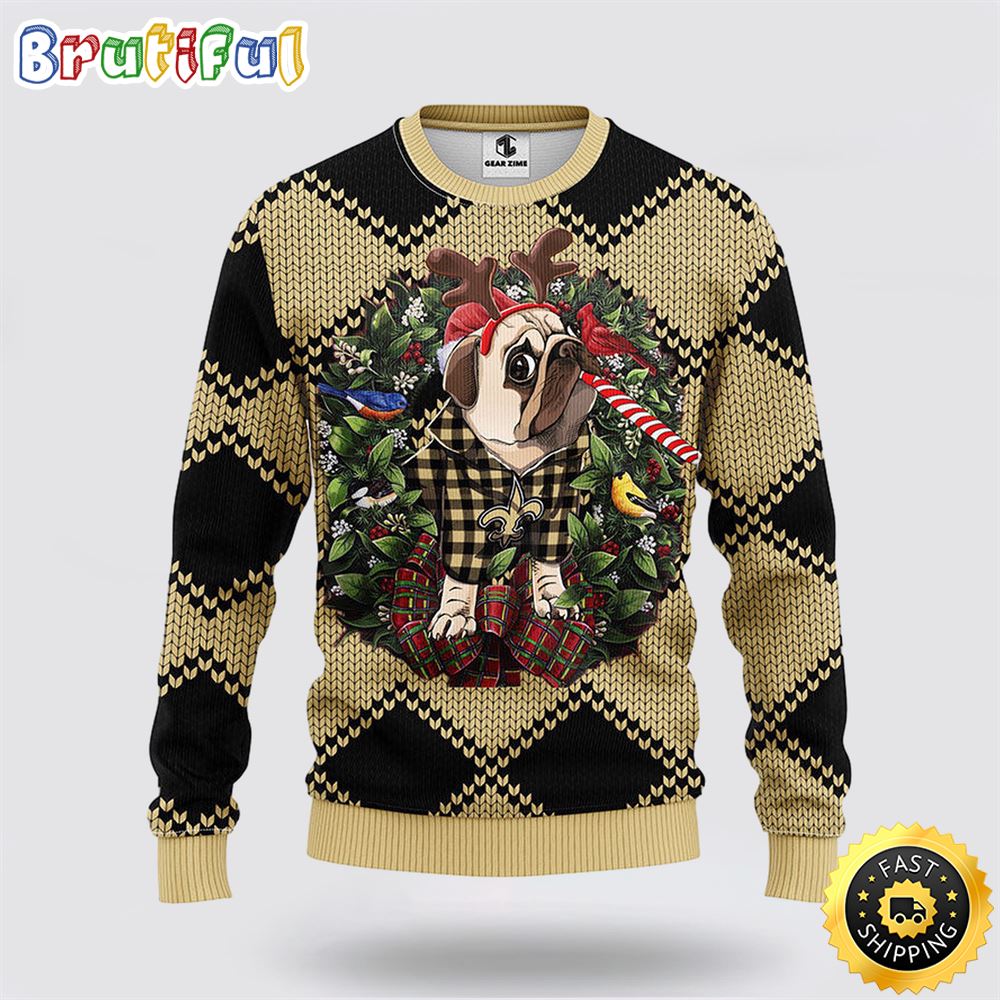 NFL New Orleans Saints Ugly Sweater Pub Dog Ugly Christmas Sweater j7bayo.jpg