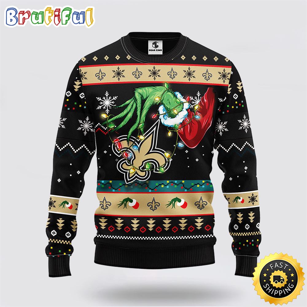 NFL New Orleans Saints Ugly Sweater The Hand Of Grinch Ugly Christmas Sweater rfeymh.jpg