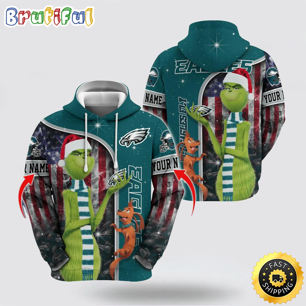NFL Philadelphia Eagles Hoodie Grinch Custom 3D Hoodie Trending Shirt 1 dhkhuk