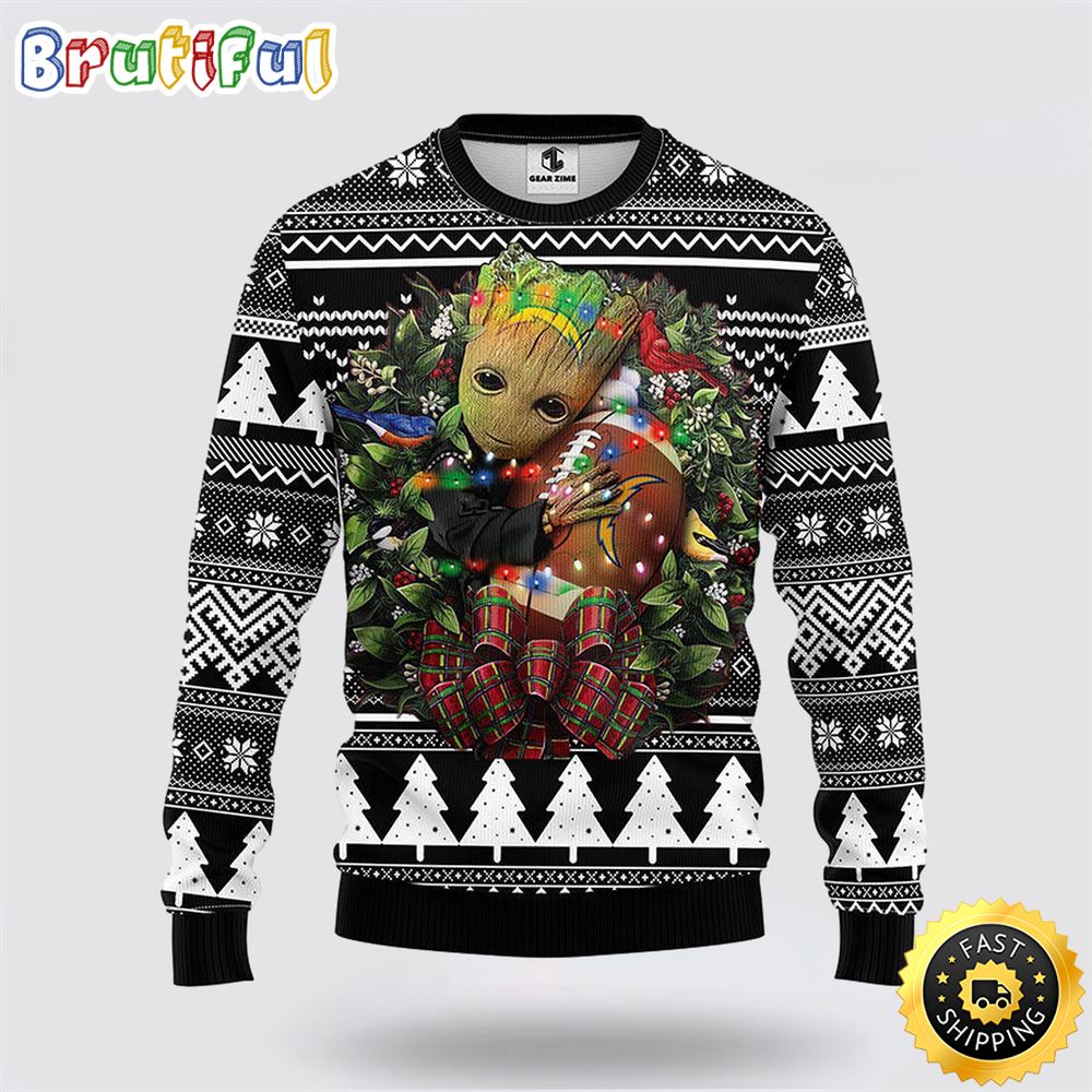 NFL San Diego Chargers Ugly Sweater Groot Christmas Sweater gk9vnk.jpg
