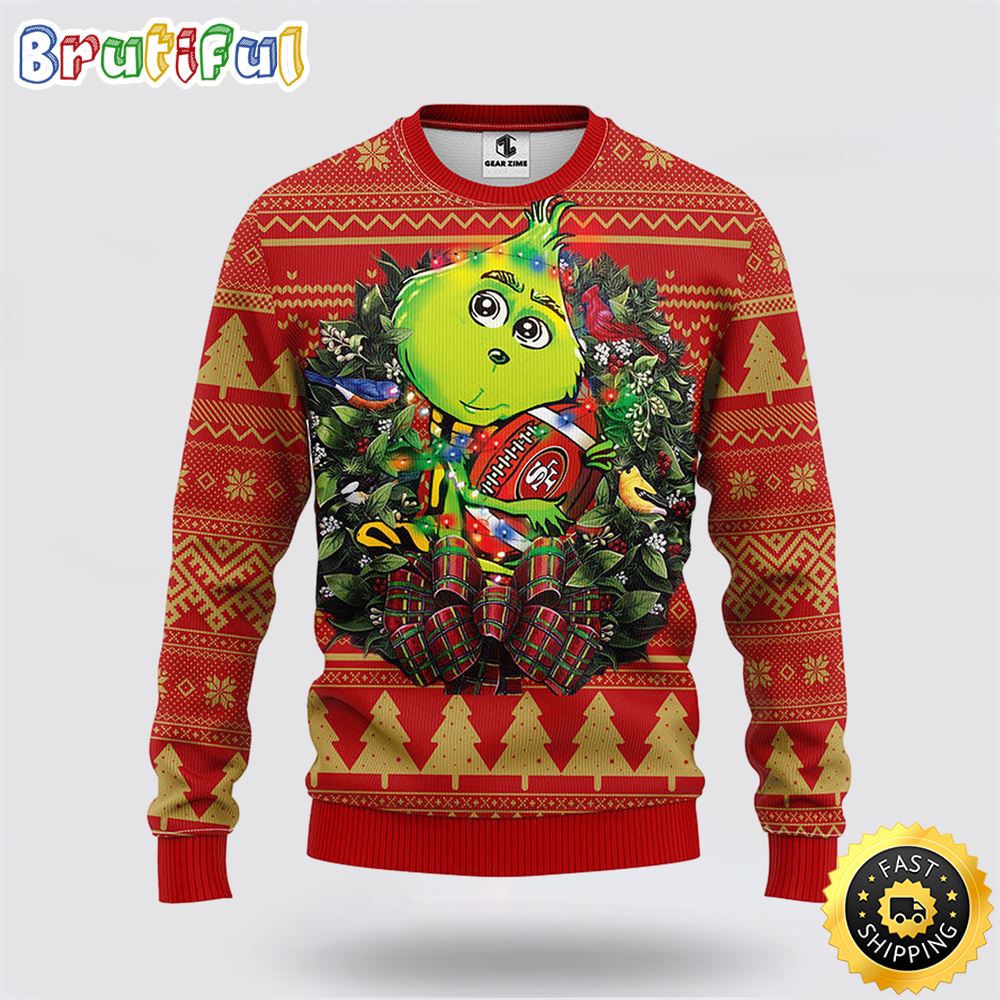 NFL San Francisco 49ers Ugly Sweater Grinch Hug Ugly Christmas Sweater mdnxf1.jpg