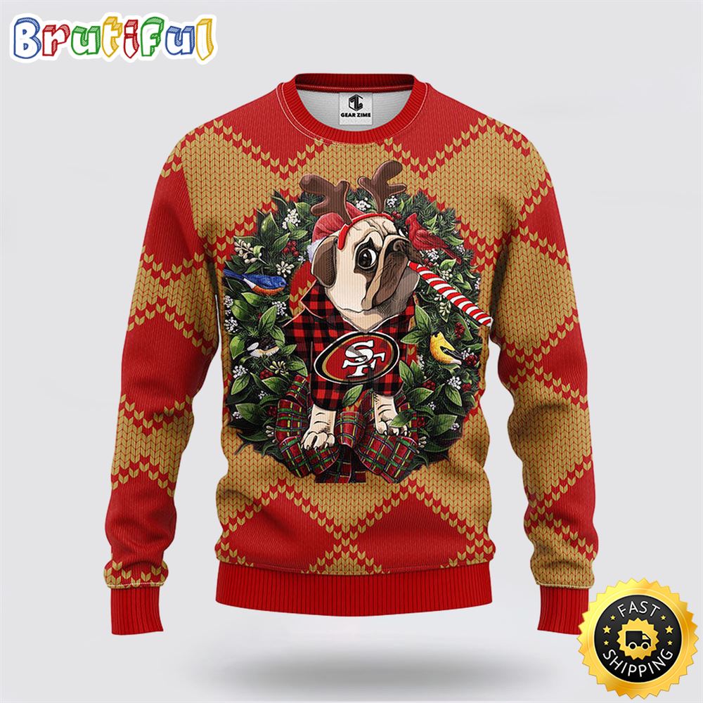 NFL San Francisco 49ers Ugly Sweater Pub Dog Ugly Christmas Sweater peyfud.jpg