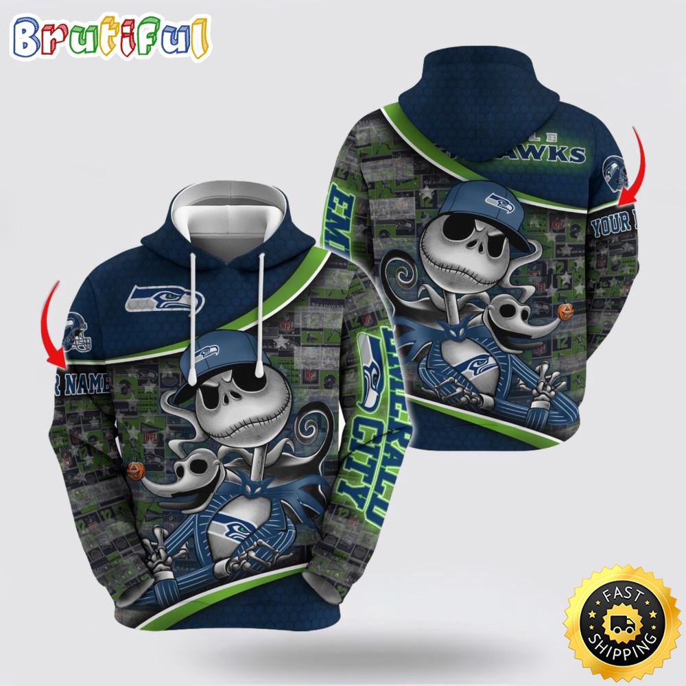 NFL Seattle Seahawks Hoodie Jack Custom 3D Hoodie Trending Shirt For This Season bsueg1
