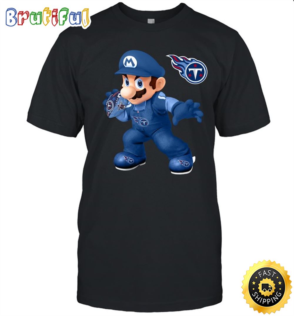 NFL Tennessee Titans T Shirt Print Mario Nfl Tshirt Mario For Fans 1 xqb7si.jpg