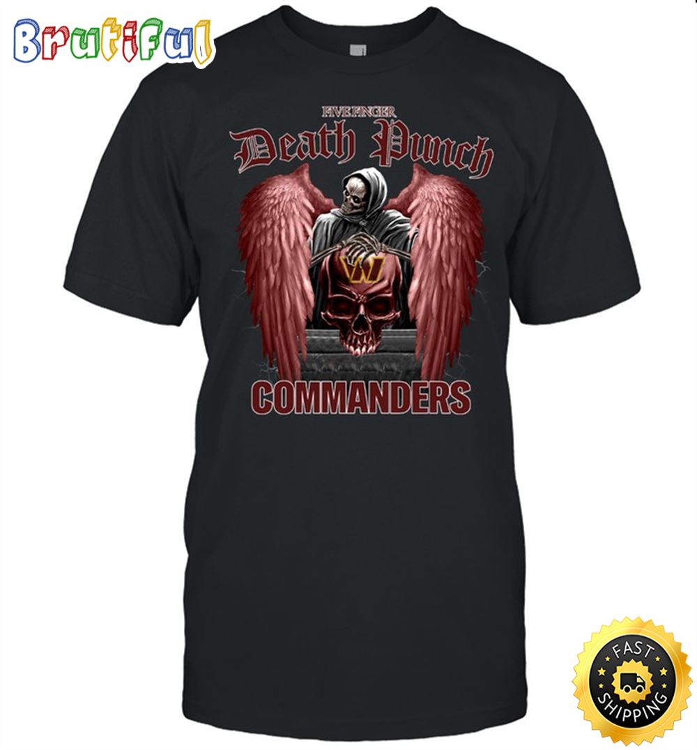 NFL Washington Commanders T Shirt Five Finger Death Punch Nfl Five Finger Death Punch Tshirt For Fans 1 swabza.jpg
