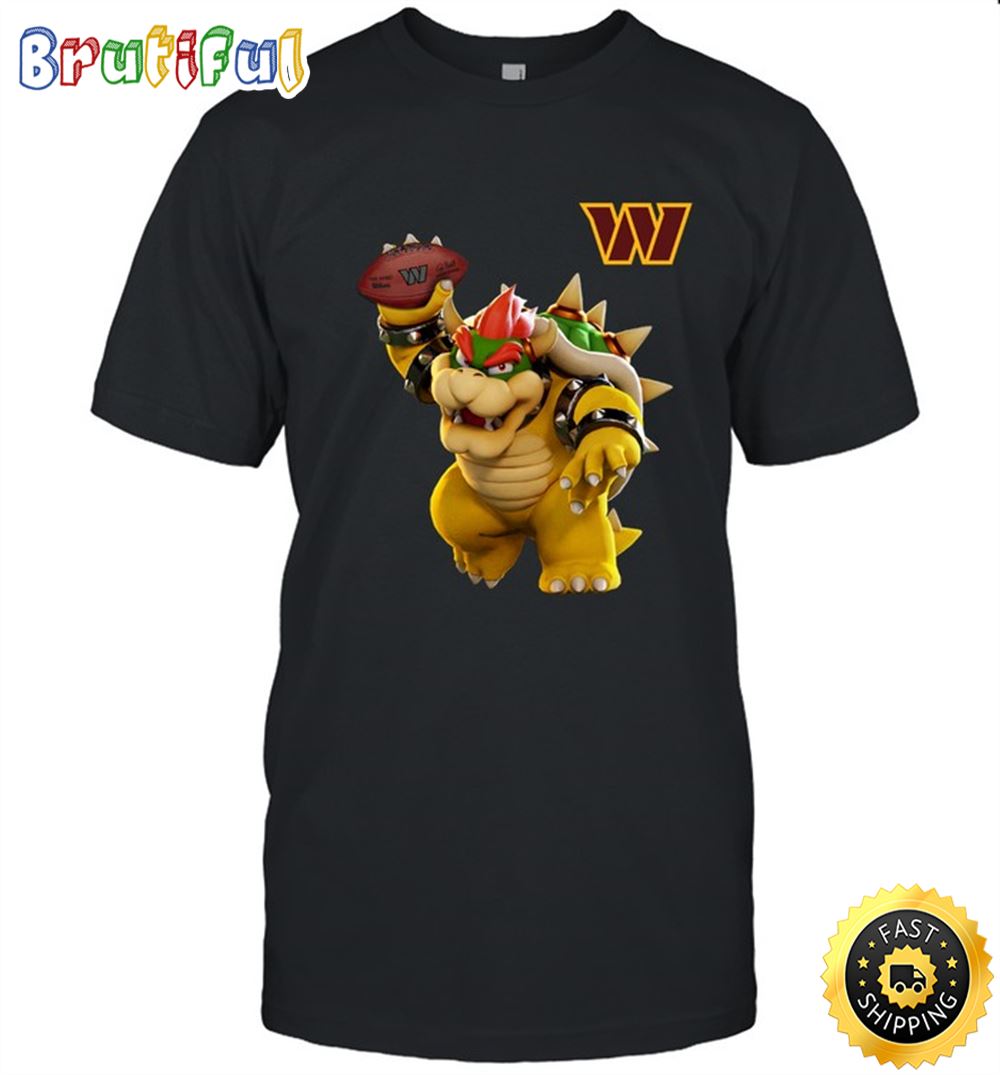 NFL Washington Commanders T Shirt Super Mario Nfl Super Mario Tshirt For Fans 1 i4jghr.jpg