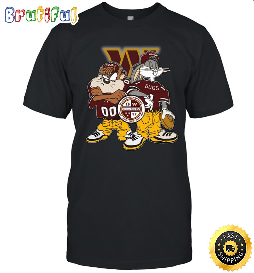 NFL washington commanders T Shirt Print Bugs Bunny Nfl Bugs Bunny Tshirt For Fans 1 pbywvq.jpg