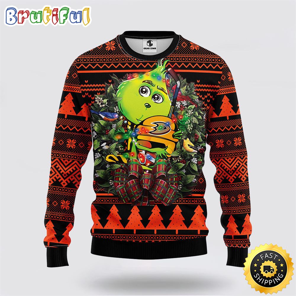 NHL Anaheim Ducks Ugly Sweater Grinch Hug Ugly Christmas Sweater oybeuj.jpg