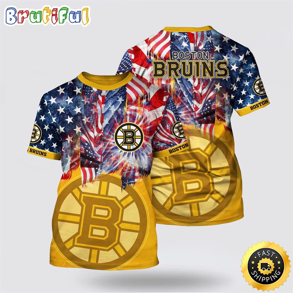 NHL Boston Bruins All Over Print T Shirt With American Independence Day Pattern Summer T Shirt 1 vzjpqn.jpg