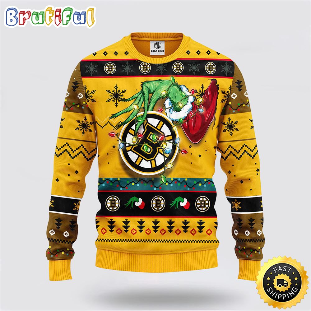 NHL Boston Bruins Ugly Sweater The Hand Of Grinch Ugly Christmas Sweater j5kiot.jpg