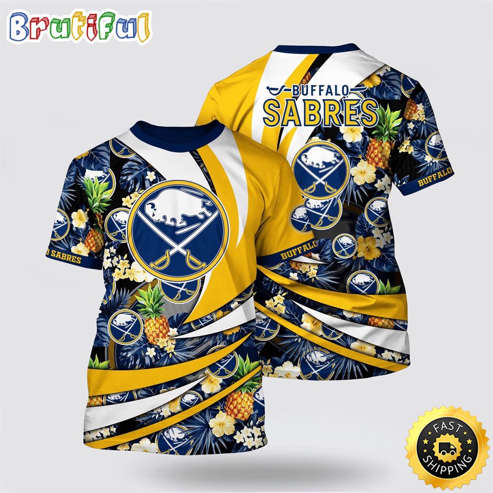 NHL Buffalo Sabres All Over Print T Shirt With Tropical Pineapple Summer T Shirt 1 jatsts.jpg