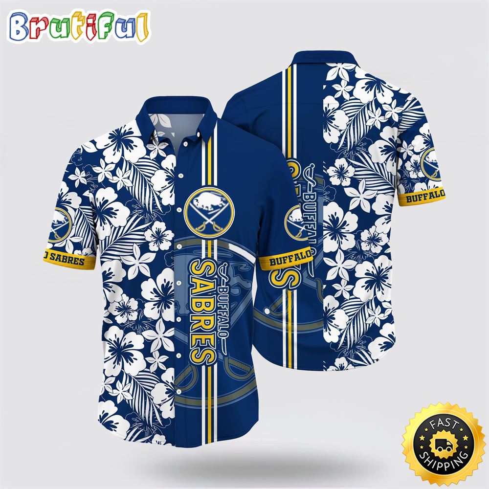 NHL Buffalo Sabres Hawaiian Shirt Tropical Apricot Blossom Pattern Summer Hawaiian Shirt 1 f9f29q.jpg