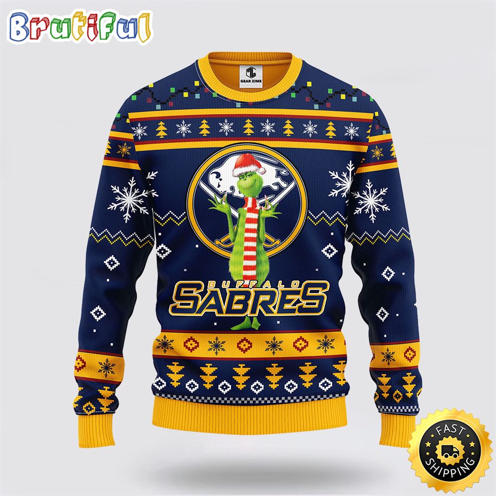 NHL Buffalo Sabres Ugly Sweater Funny Grinch Ugly Christmas Sweater qppolj.jpg