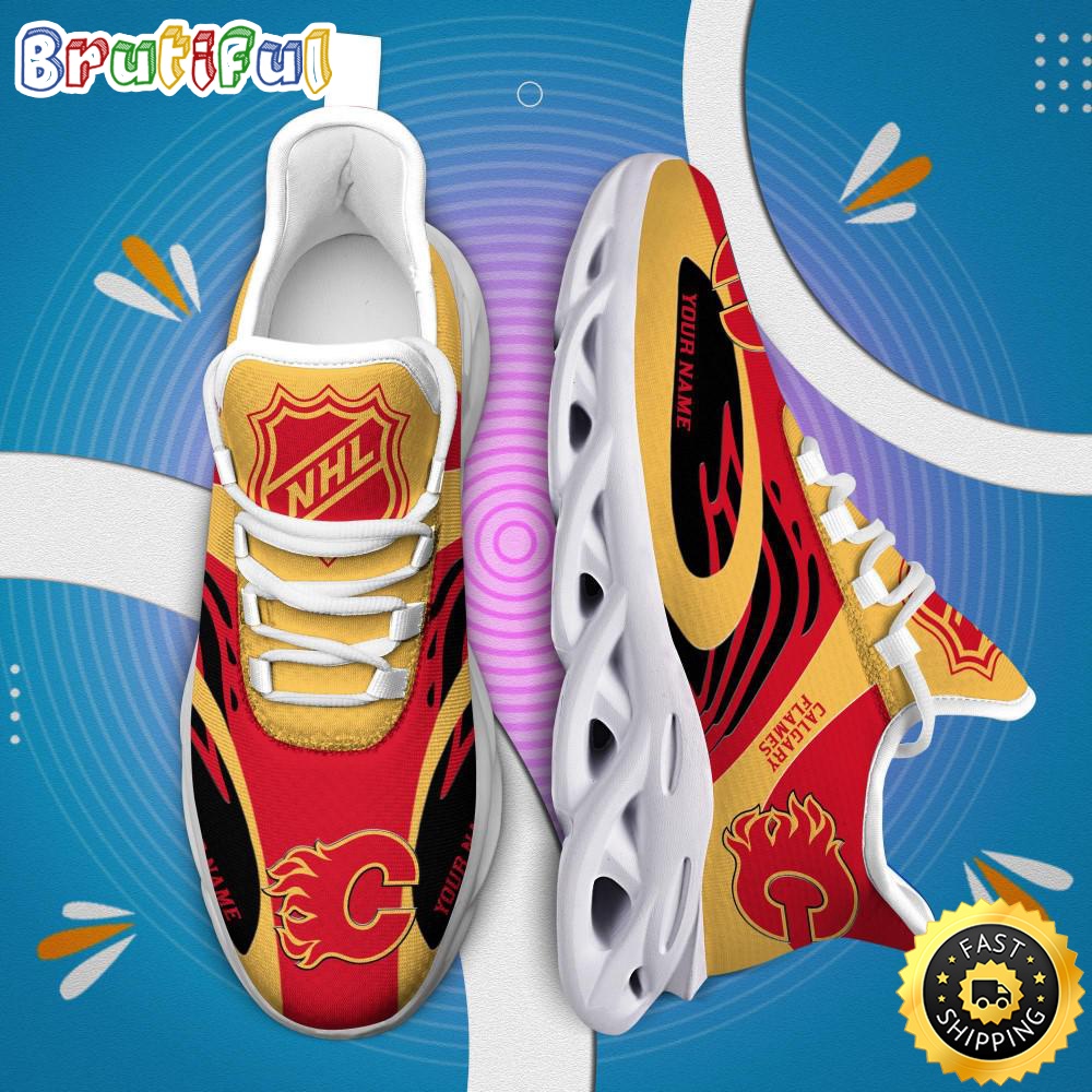 NHL Calgary Flames Personalized Max Soul Shoes hgyjym.jpg