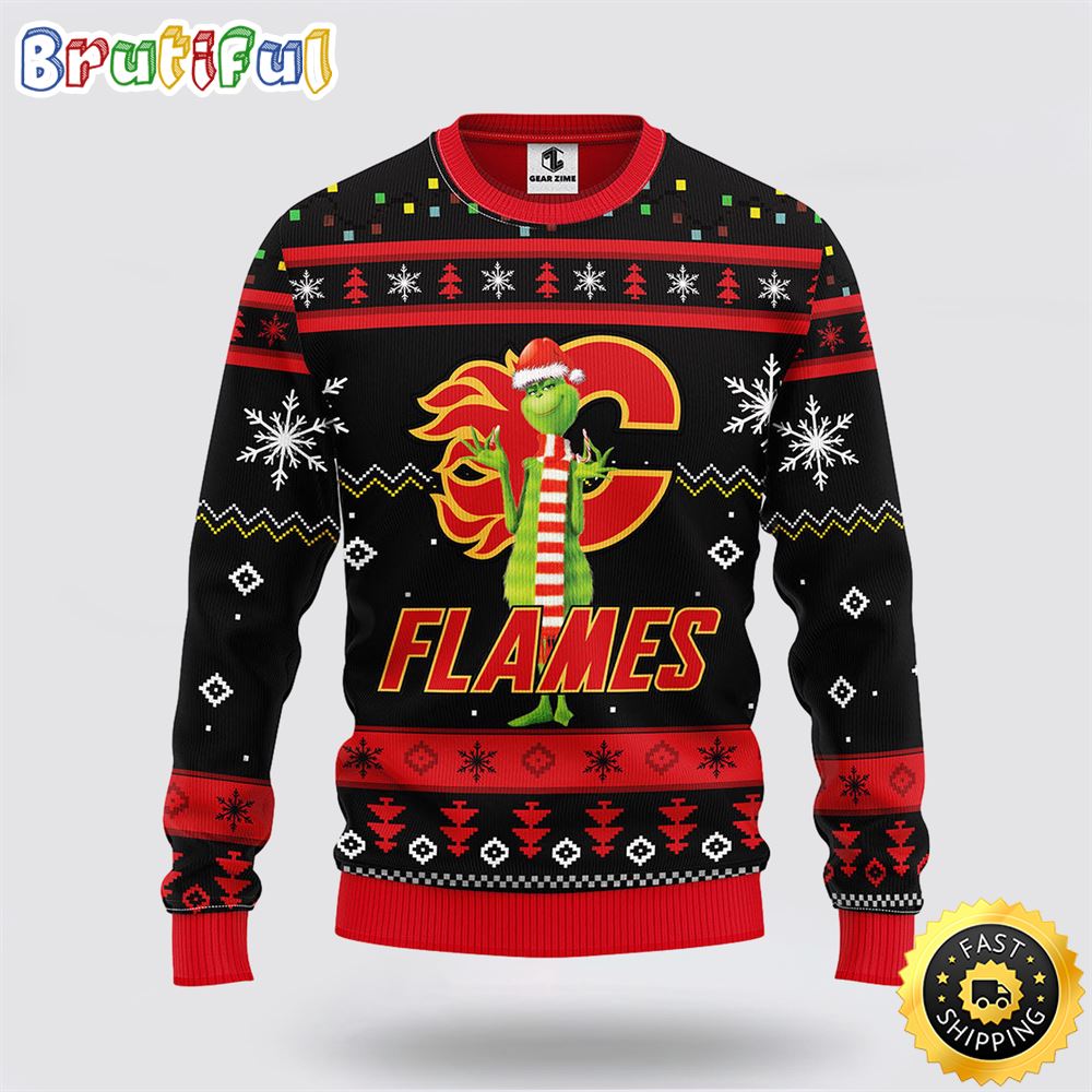 NHL Calgary Flames Ugly Sweater Funny Grinch Ugly Christmas Sweater mct9wh.jpg