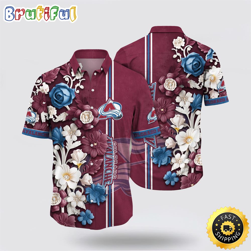 NHL Colorado Avalanche Hawaiian Shirt Tropical Hepatica Floral Pattern Summer Hawaiian Shirt 1 kg2xhi.jpg