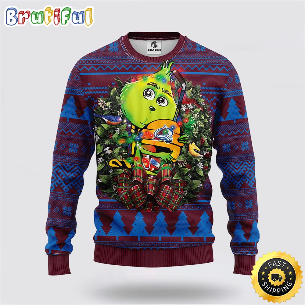 NHL Colorado Avalanche Ugly Sweater Grinch Hug Ugly Christmas Sweater nw0go2.jpg