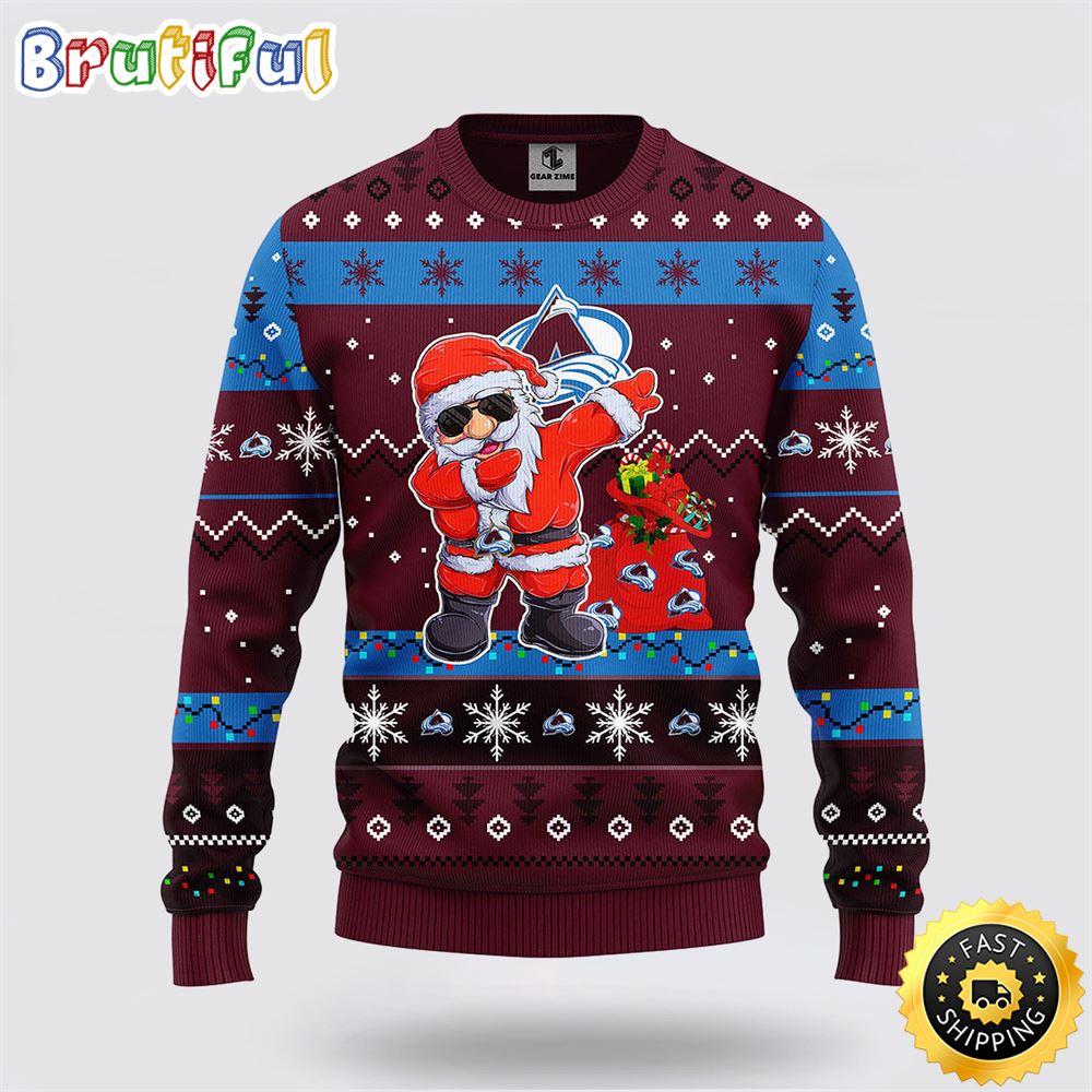 NHL Colorado Avalanche Ugly Sweater Santa Claus Ugly Christmas Sweater af9155.jpg