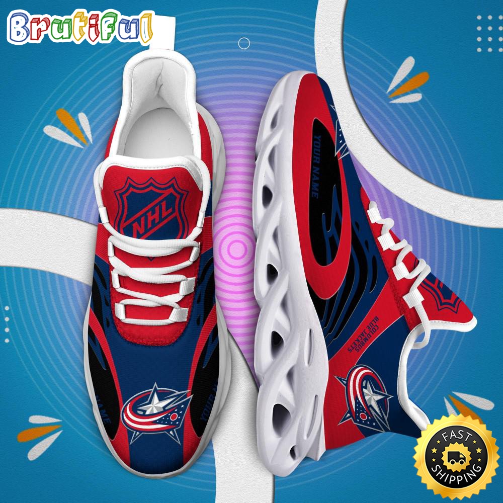 NHL Columbus Blue Jackets Personalized Max Soul Shoes xbguba.jpg