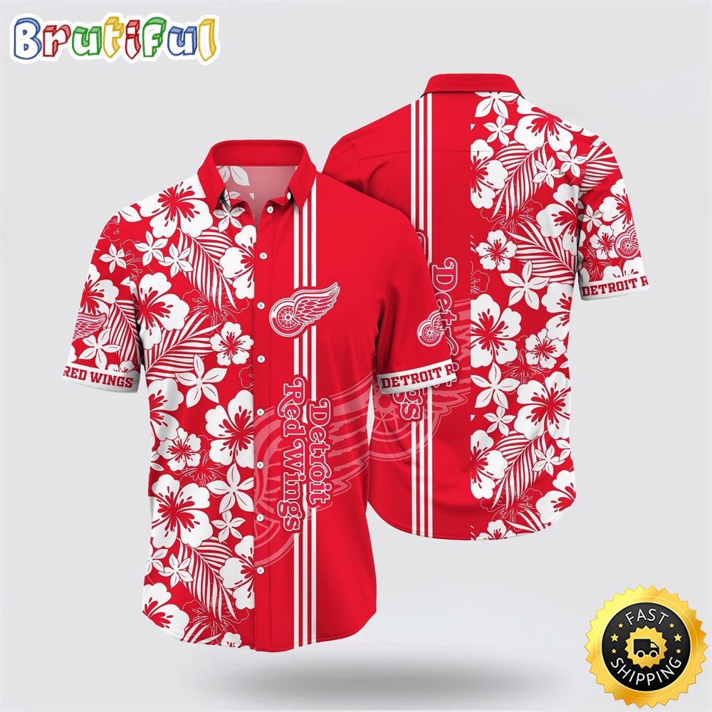 NHL Detroit Red Wings Hawaiian Shirt Tropical Apricot Blossom Pattern Summer Hawaiian Shirt 1 tqjadr.jpg