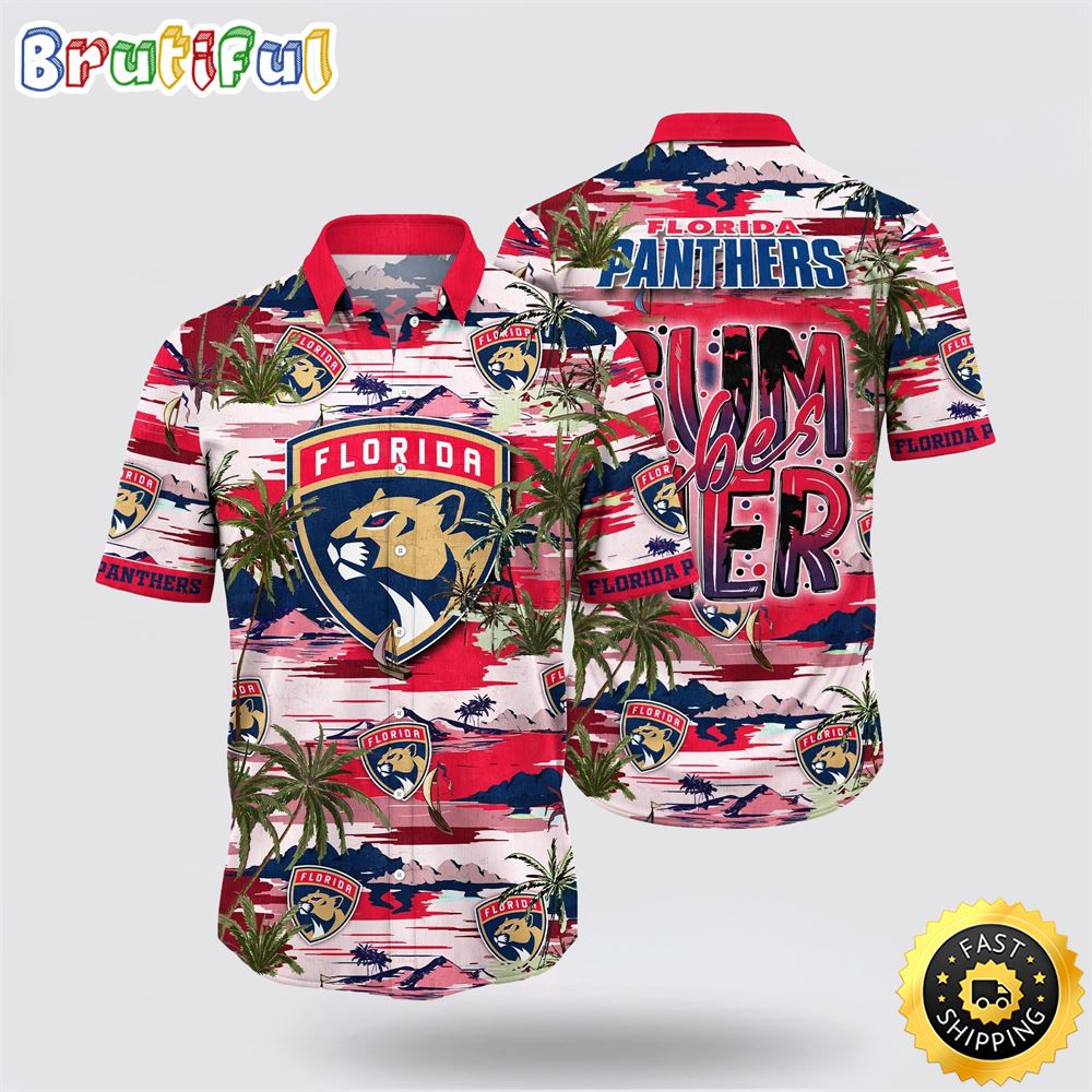 NHL Florida Panthers Hawaiian Shirt Tropical Desert Island Motif Summer Hawaiian Shirt 1 pp6zfk.jpg