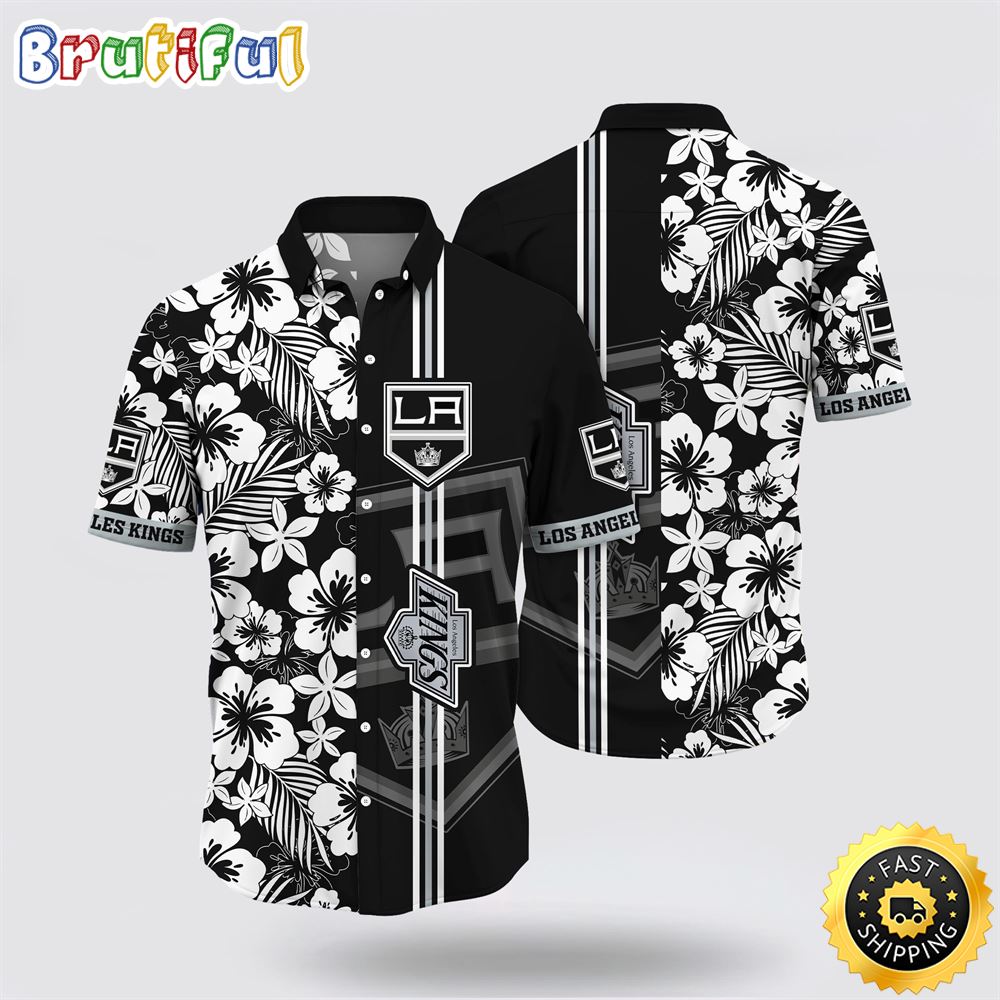 NHL Los Angeles Kings Hawaiian Shirt Tropical Apricot Blossom Pattern Summer Hawaiian Shirt 1 fsc3rl.jpg