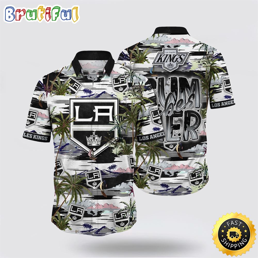 NHL Los Angeles Kings Hawaiian Shirt Tropical Desert Island Motif Summer Hawaiian Shirt 1 mifk96.jpg