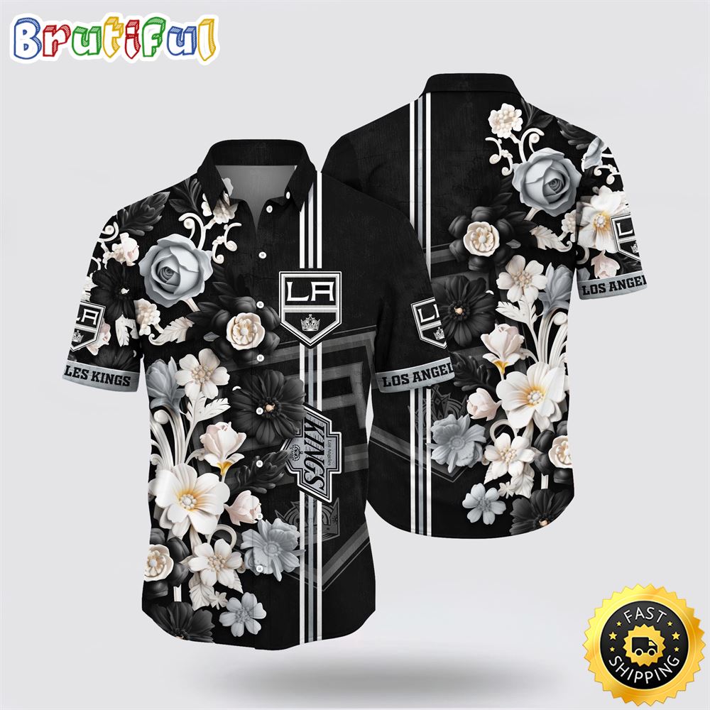 NHL Los Angeles Kings Hawaiian Shirt Tropical Hepatica Floral Pattern Summer Hawaiian Shirt 1 q38s3c.jpg