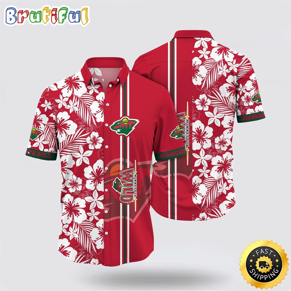 NHL Minnesota Wild Hawaiian Shirt Tropical Apricot Blossom Pattern Summer Hawaiian Shirt 1 ypj53n.jpg