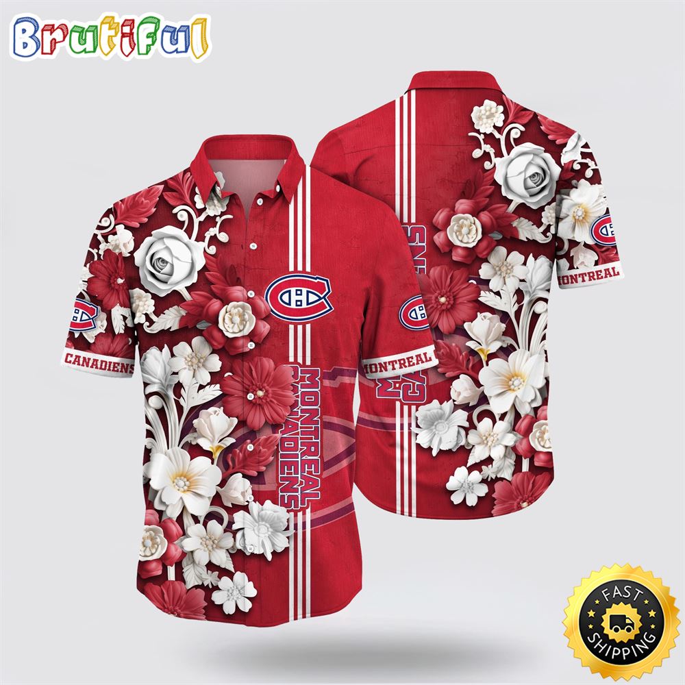 NHL Montreal Canadiens Hawaiian Shirt Tropical Hepatica Floral Pattern Summer Hawaiian Shirt 1 hprdxp.jpg