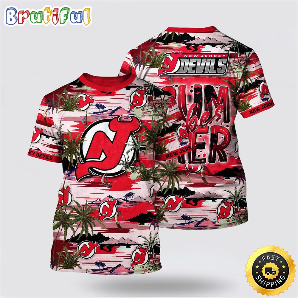 NHL New Jersey Devils All Over Print T Shirt Tropical Desert Island Motif Summer T Shirt 1 lbyqia.jpg