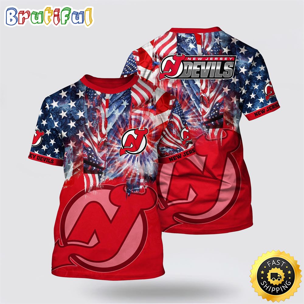 NHL New Jersey Devils All Over Print T Shirt With American Independence Day Pattern Summer T Shirt 1 d7qxxv.jpg