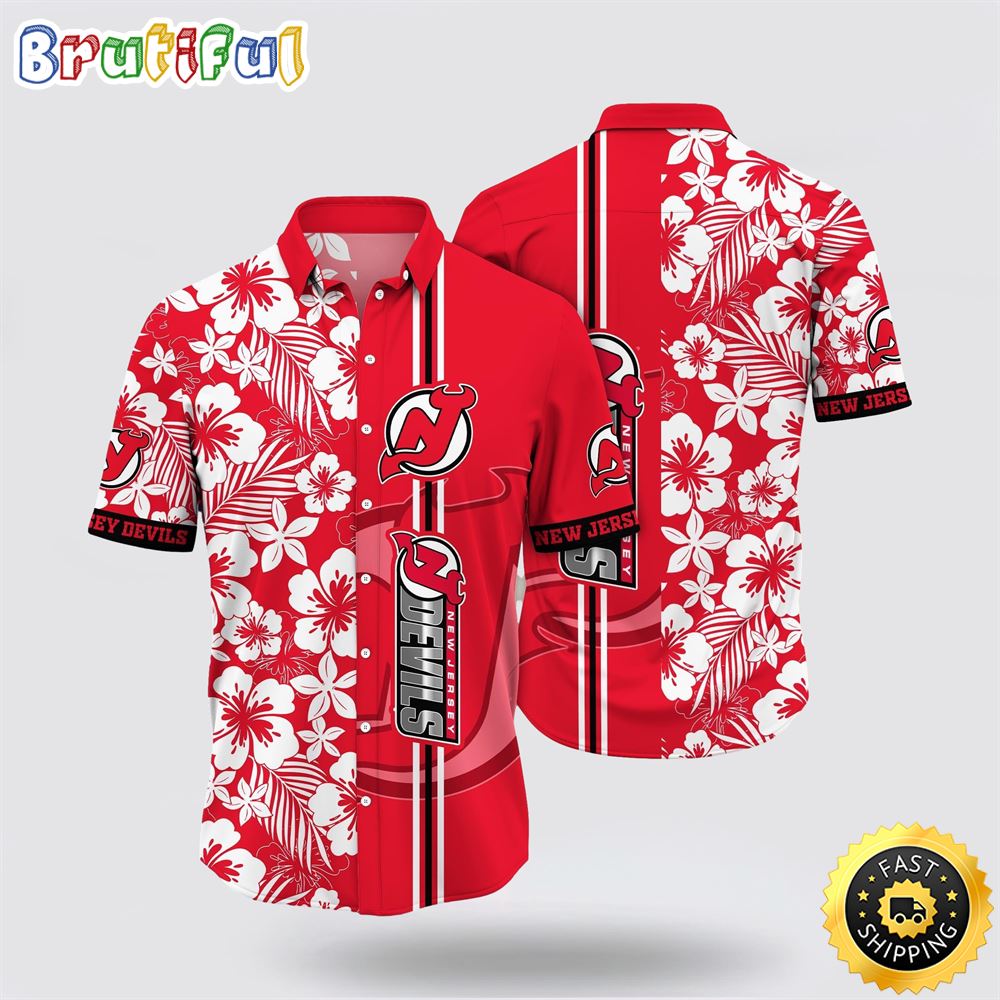 NHL New Jersey Devils Hawaiian Shirt Tropical Apricot Blossom Pattern Summer Hawaiian Shirt 1 whpz51.jpg