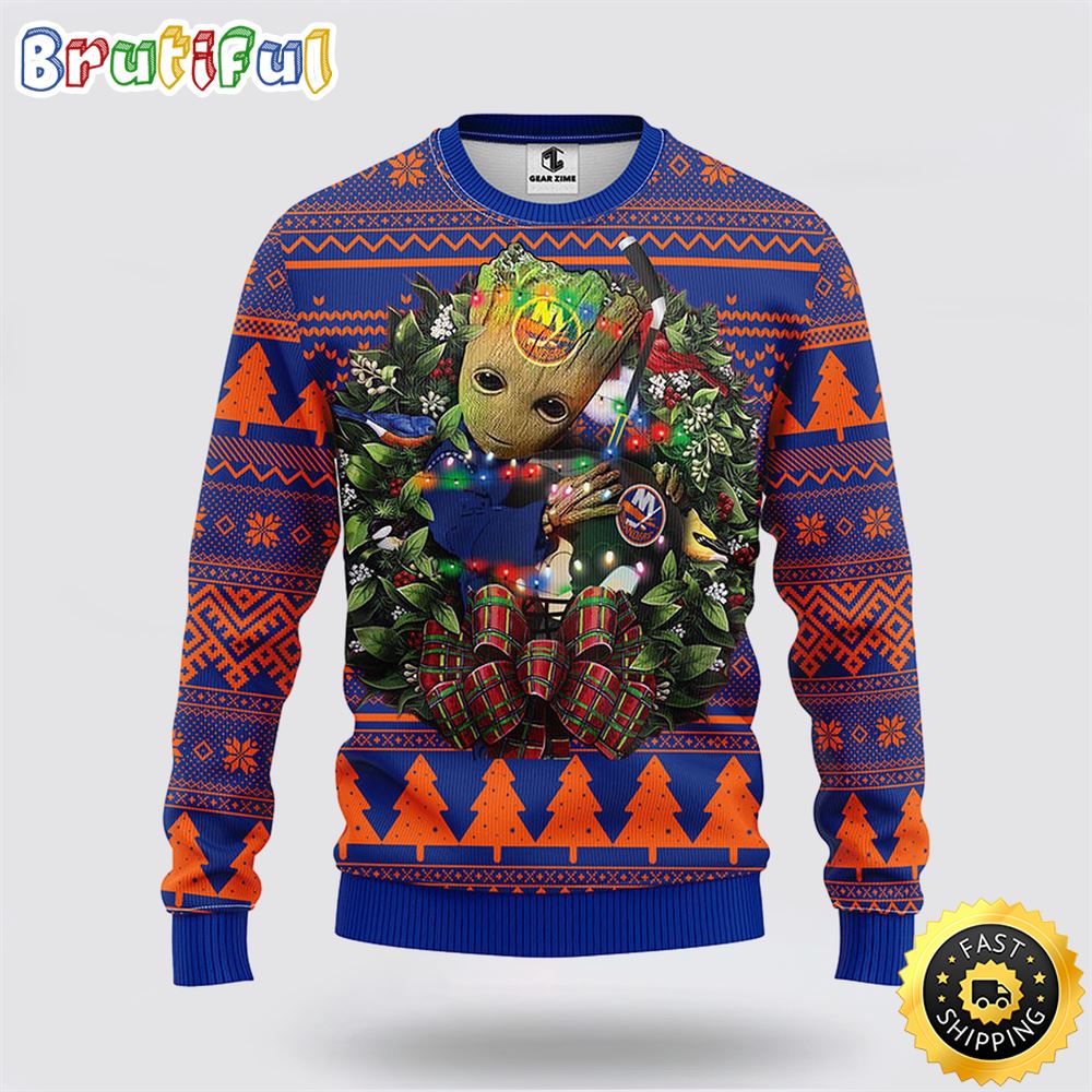 NHL New York Islanders Ugly Sweater Groot Christmas Sweater rdvb5z.jpg