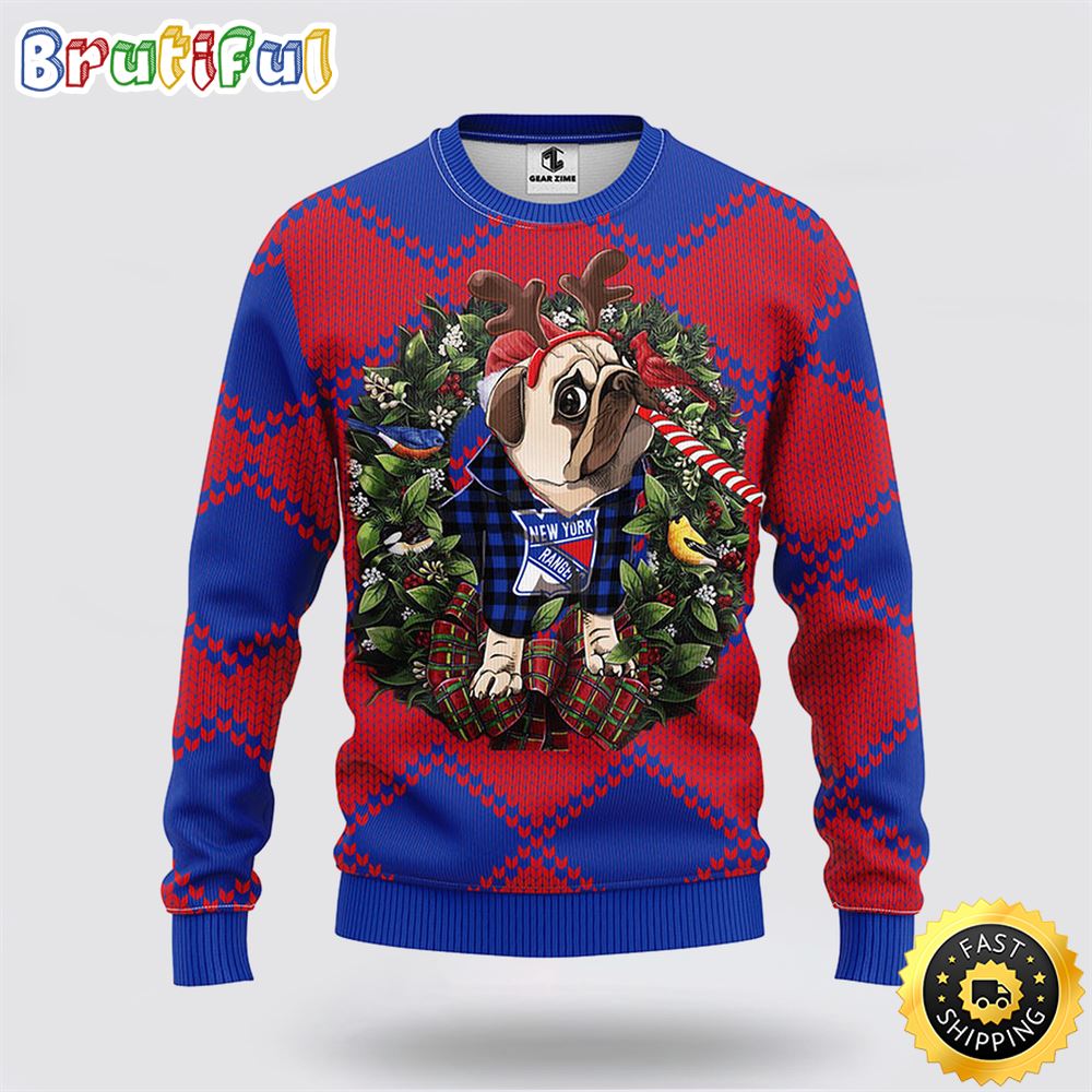 NHL New York Rangers Ugly Sweater Pub Dog Ugly Christmas Sweater helgqt.jpg