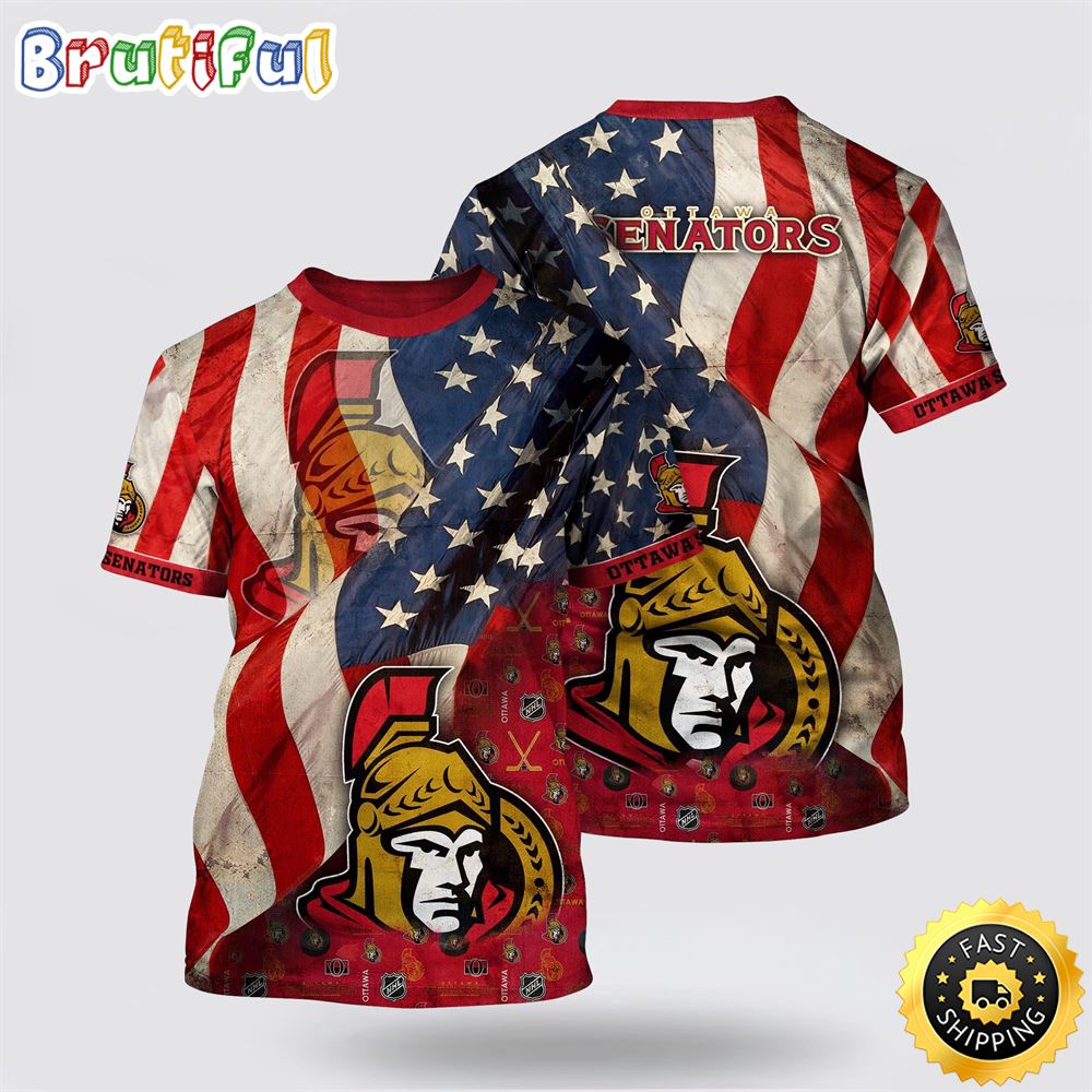 NHL Ottawa Senators All Over Print T Shirt With American Flag Pattern Summer T Shirt 1 nmaxtk.jpg