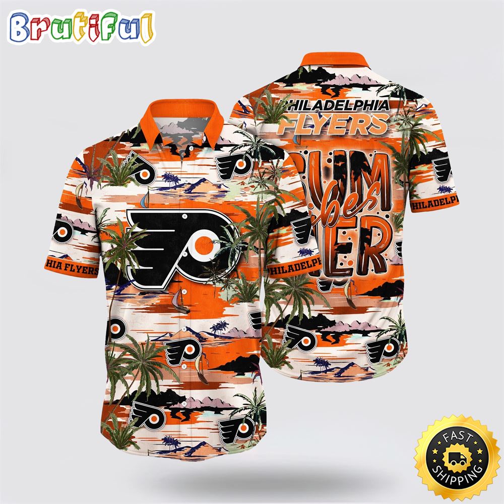 NHL Philadelphia Flyers Hawaiian Shirt Tropical Desert Island Motif Summer Hawaiian Shirt 1 s4vlws.jpg