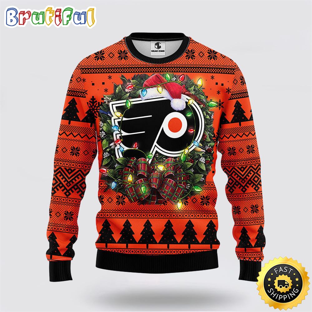 NHL Philadelphia Flyers Ugly Sweater Christmas Wreath Ugly Sweater czeso6.jpg