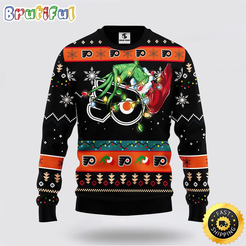 NHL Philadelphia Flyers Ugly Sweater The Hand Of Grinch Ugly Christmas Sweater ade1jl.jpg