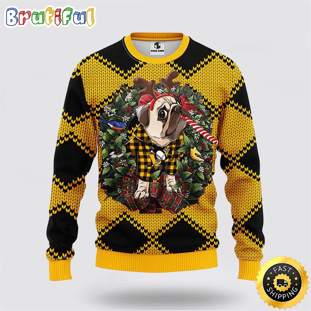 NHL Pittsburgh Penguins Ugly Sweater Pub Dog Ugly Christmas Sweater cv0vlr.jpg