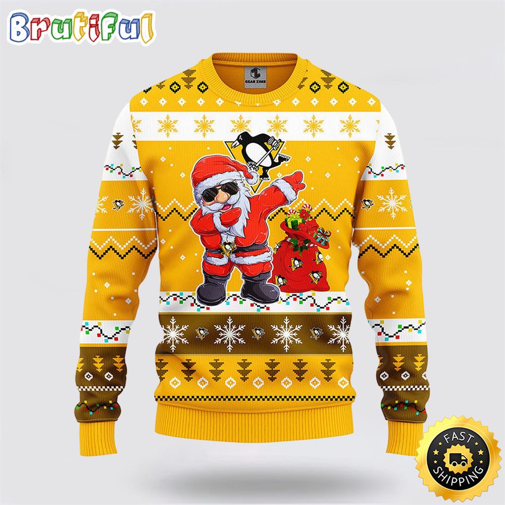 NHL Pittsburgh Penguins Ugly Sweater Santa Claus Ugly Christmas Sweater owxxnq.jpg