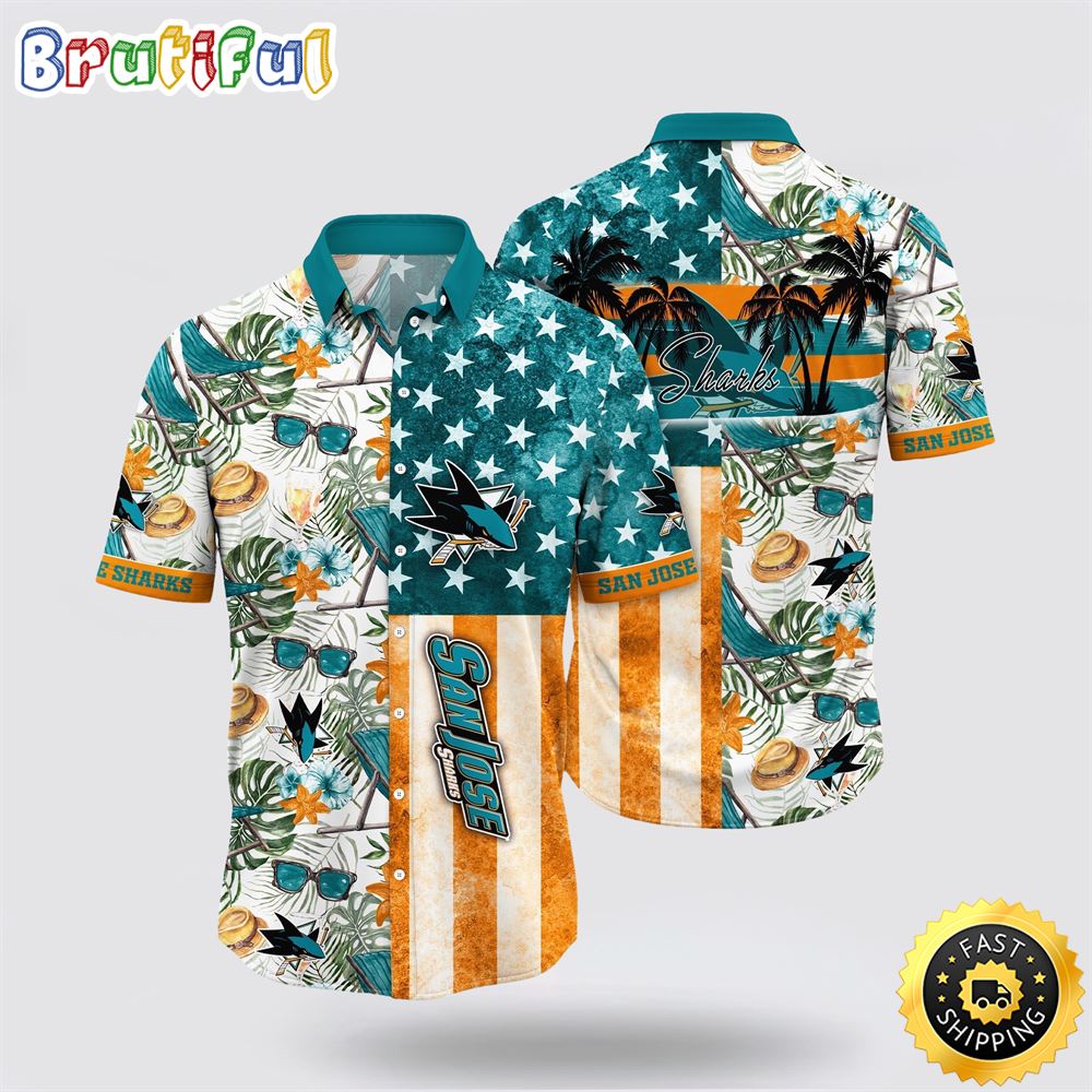 NHL San Jose Sharks Hawaiian Shirt Tropical Hat And Glasses Pattern Summer Hawaiian Shirt 1 qip2yx.jpg