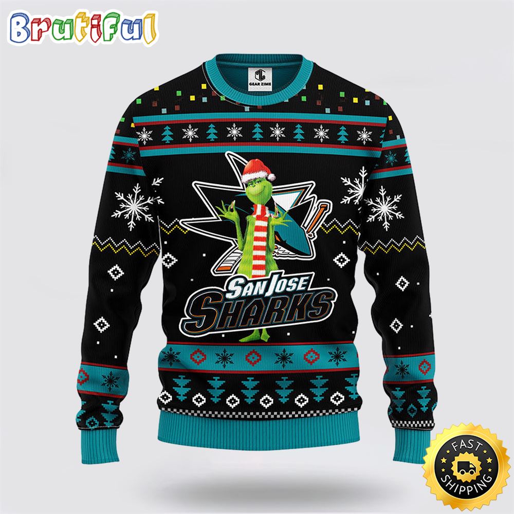 NHL San Jose Sharks Ugly Sweater Funny Grinch Ugly Christmas Sweater oy4fpg.jpg
