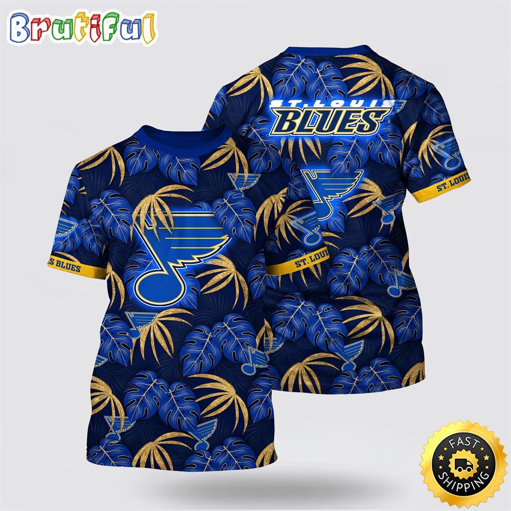 NHL St. Louis Blues All Over Print T Shirt Tropical Motifs Summer T Shirt 1 sncnmu.jpg