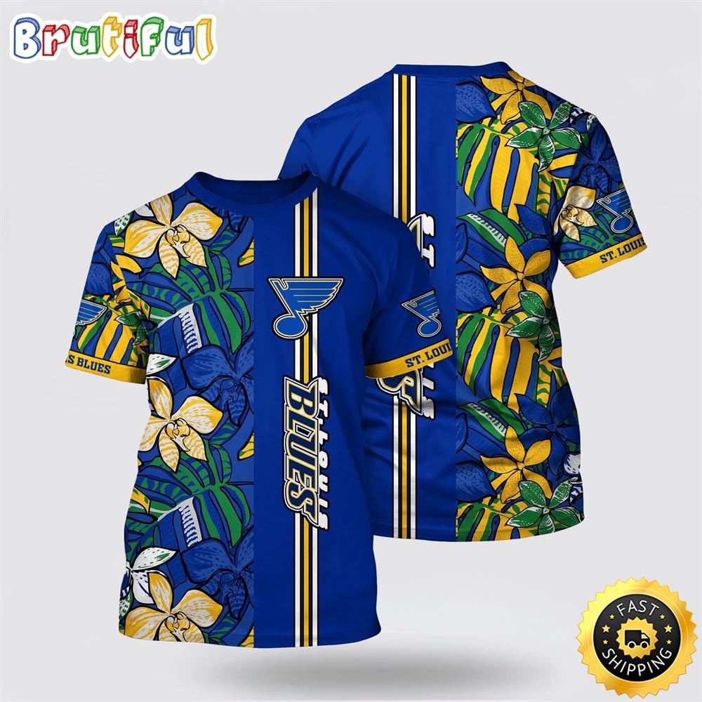 NHL St. Louis Blues All Over Print T Shirt Tropical Tropical Forest Floral Pattern Summer T Shirt 1 x0qndk.jpg
