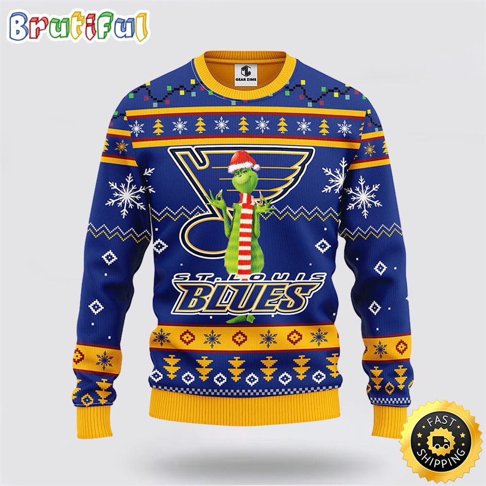 NHL St. Louis Blues Ugly Sweater Funny Grinch Ugly Christmas Sweater btqy2z.jpg